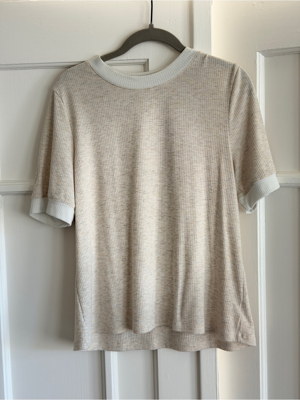 nlt Crew Neck Top in Light Beige
